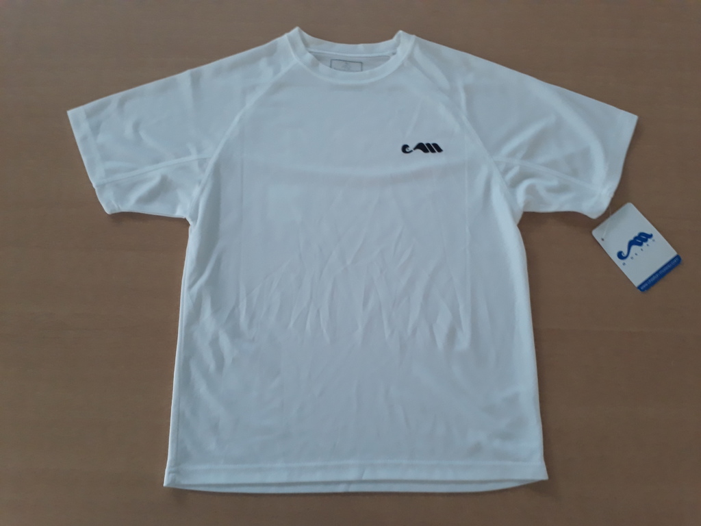 T-shirt blanc symbole des 6 agrès de marque Moreau(N1TSMCPMCN)