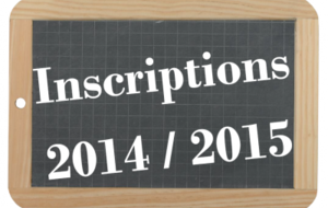 Inscriptions saison 2014/2015 :