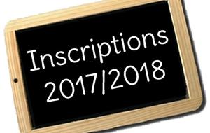 Informations inscriptions 2017/2018