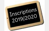 Informations inscriptions 2019/2020