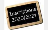 Informations inscriptions 2020/2021