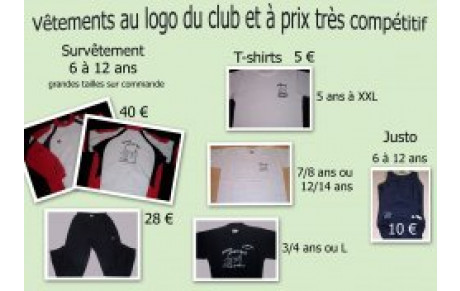 Vente et reprise vêtements du club