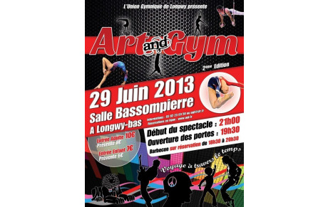 Réservations 2ème édition spectacle son et lumières « Art and Gym » :