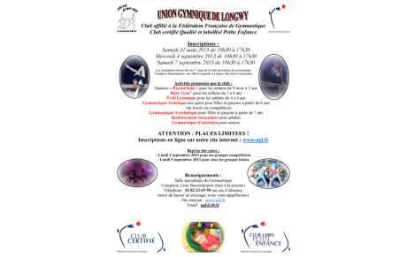 Inscriptions 2013/2014 :