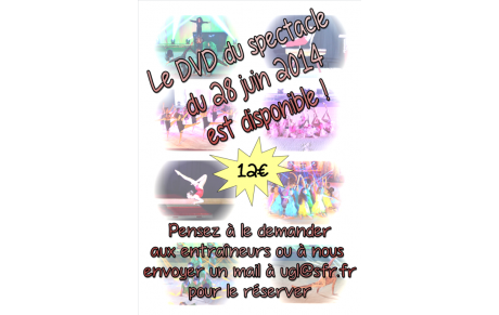 Double DVD spectacle Art &amp; Gym 28/06/2014