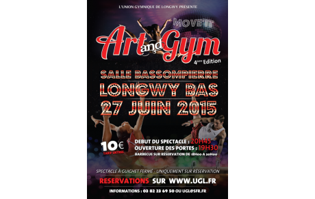 Informations répétition générale (vendredi 26/06) et spectacle "Art &amp; Gym" (samedi 27/06)
